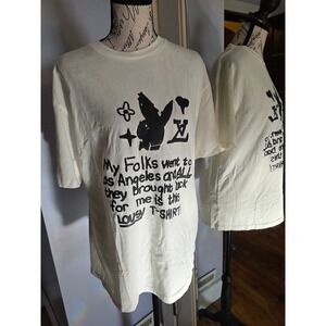 Market Los Angeles Lousy T-Shirt Cream Graphic Streetwear Tee Mens XL
